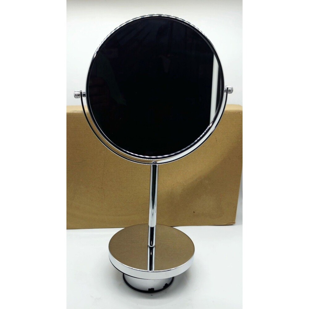HilcoVision Round 5X Magnifying Vanity Mirror Chrome Countertop Stand 17/010/000